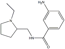 3-amino-N-[(1-ethylpyrrolidin-2-yl)methyl]benzamide 化学構造式