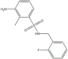 3-amino-N-[(2-fluorophenyl)methyl]-2-methylbenzene-1-sulfonamide