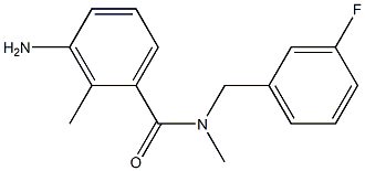 3-amino-N-[(3-fluorophenyl)methyl]-N,2-dimethylbenzamide 结构式