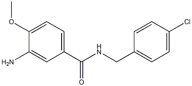 3-amino-N-[(4-chlorophenyl)methyl]-4-methoxybenzamide Structure