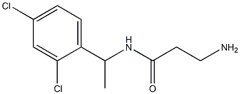 3-amino-N-[1-(2,4-dichlorophenyl)ethyl]propanamide Struktur