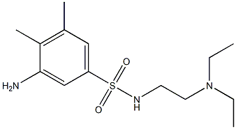 3-amino-N-[2-(diethylamino)ethyl]-4,5-dimethylbenzene-1-sulfonamide Struktur
