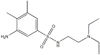 3-amino-N-[2-(diethylamino)ethyl]-4,5-dimethylbenzene-1-sulfonamide Structure