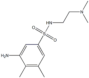 3-amino-N-[2-(dimethylamino)ethyl]-4,5-dimethylbenzene-1-sulfonamide 结构式