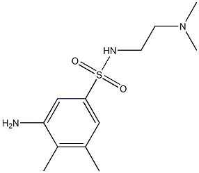 3-amino-N-[2-(dimethylamino)ethyl]-4,5-dimethylbenzene-1-sulfonamide,,结构式