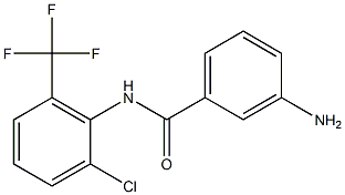 3-amino-N-[2-chloro-6-(trifluoromethyl)phenyl]benzamide Structure