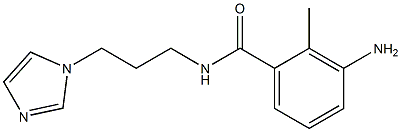 3-amino-N-[3-(1H-imidazol-1-yl)propyl]-2-methylbenzamide 结构式