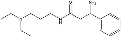 3-amino-N-[3-(diethylamino)propyl]-3-phenylpropanamide Structure