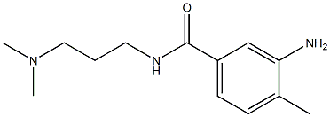 3-amino-N-[3-(dimethylamino)propyl]-4-methylbenzamide,,结构式