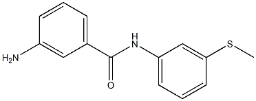 3-amino-N-[3-(methylsulfanyl)phenyl]benzamide 化学構造式