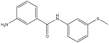 3-amino-N-[3-(methylsulfanyl)phenyl]benzamide Structure