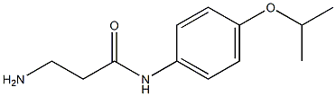 3-amino-N-[4-(propan-2-yloxy)phenyl]propanamide