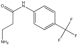 3-amino-N-[4-(trifluoromethyl)phenyl]propanamide 化学構造式