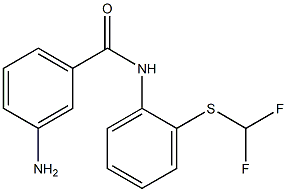 3-amino-N-{2-[(difluoromethyl)sulfanyl]phenyl}benzamide|