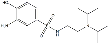 3-amino-N-{2-[bis(propan-2-yl)amino]ethyl}-4-hydroxybenzene-1-sulfonamide Structure