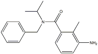 3-amino-N-benzyl-2-methyl-N-(propan-2-yl)benzamide Struktur