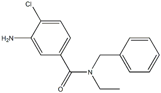 3-amino-N-benzyl-4-chloro-N-ethylbenzamide,,结构式