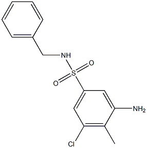 3-amino-N-benzyl-5-chloro-4-methylbenzene-1-sulfonamide