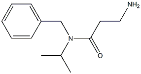 3-amino-N-benzyl-N-(propan-2-yl)propanamide,,结构式