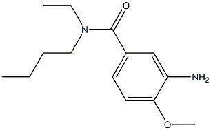 3-amino-N-butyl-N-ethyl-4-methoxybenzamide 结构式