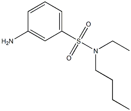 3-amino-N-butyl-N-ethylbenzene-1-sulfonamide Structure