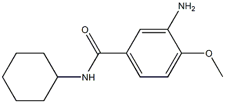 3-amino-N-cyclohexyl-4-methoxybenzamide Struktur