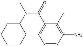 3-amino-N-cyclohexyl-N,2-dimethylbenzamide 结构式