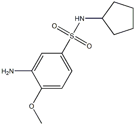  3-amino-N-cyclopentyl-4-methoxybenzene-1-sulfonamide