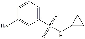 3-amino-N-cyclopropylbenzene-1-sulfonamide Structure