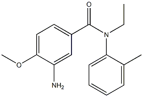 3-amino-N-ethyl-4-methoxy-N-(2-methylphenyl)benzamide Struktur