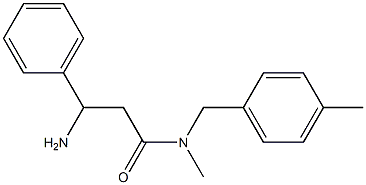  3-amino-N-methyl-N-[(4-methylphenyl)methyl]-3-phenylpropanamide