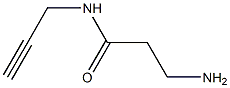 3-amino-N-prop-2-ynylpropanamide Structure