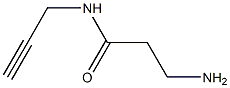 3-amino-N-prop-2-ynylpropanamide Struktur