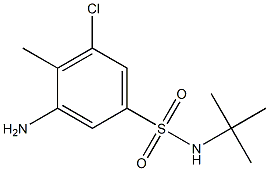 3-amino-N-tert-butyl-5-chloro-4-methylbenzene-1-sulfonamide|