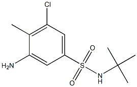  3-amino-N-tert-butyl-5-chloro-4-methylbenzene-1-sulfonamide