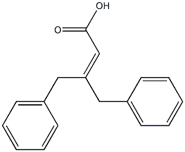 3-benzyl-4-phenylbut-2-enoic acid Structure