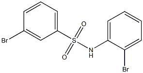 3-bromo-N-(2-bromophenyl)benzene-1-sulfonamide Structure