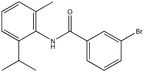 3-bromo-N-(2-isopropyl-6-methylphenyl)benzamide 化学構造式