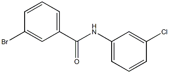 3-bromo-N-(3-chlorophenyl)benzamide 化学構造式