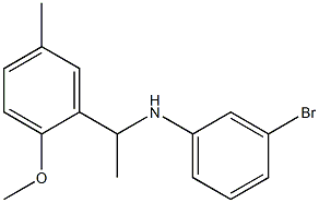 3-bromo-N-[1-(2-methoxy-5-methylphenyl)ethyl]aniline|