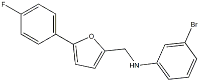 3-bromo-N-{[5-(4-fluorophenyl)furan-2-yl]methyl}aniline Structure