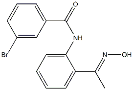 3-bromo-N-{2-[(1E)-N-hydroxyethanimidoyl]phenyl}benzamide Structure