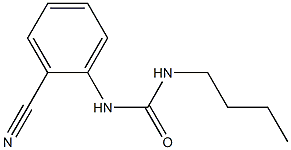 3-butyl-1-(2-cyanophenyl)urea,,结构式