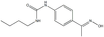 3-butyl-1-{4-[1-(hydroxyimino)ethyl]phenyl}urea Structure