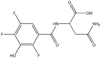  3-carbamoyl-2-[(2,4,5-trifluoro-3-hydroxyphenyl)formamido]propanoic acid