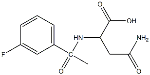 3-carbamoyl-2-[1-(3-fluorophenyl)acetamido]propanoic acid