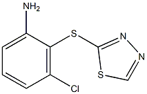  3-chloro-2-(1,3,4-thiadiazol-2-ylsulfanyl)aniline