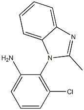 3-chloro-2-(2-methyl-1H-1,3-benzodiazol-1-yl)aniline Struktur