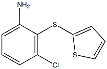 3-chloro-2-(thiophen-2-ylsulfanyl)aniline Struktur