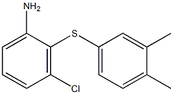 3-chloro-2-[(3,4-dimethylphenyl)sulfanyl]aniline Structure